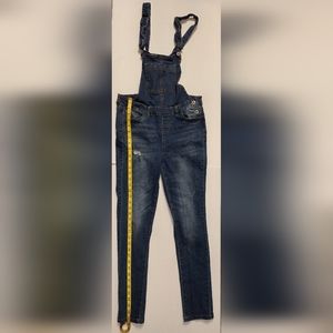 Love Tree Denim Blue Jean Overall Jumpsuit Women's Small